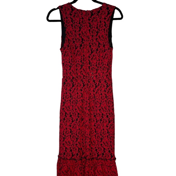 Alexia Admor Red Lace Fitted Dress - Picture 4 of 14
